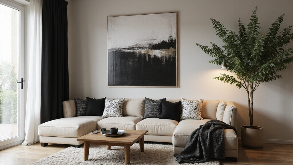 25 Black and Beige Living Room Ideas