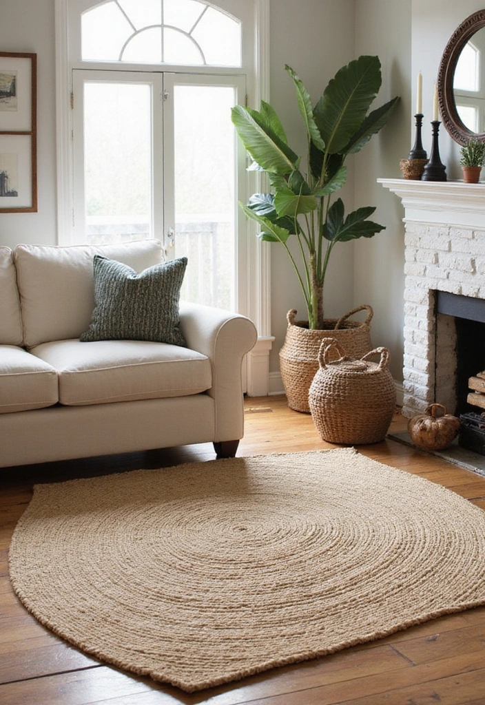 25 Country Living Room Decor Ideas: Cozy Farmhouse Style - 19. Farmhouse Style Rugs