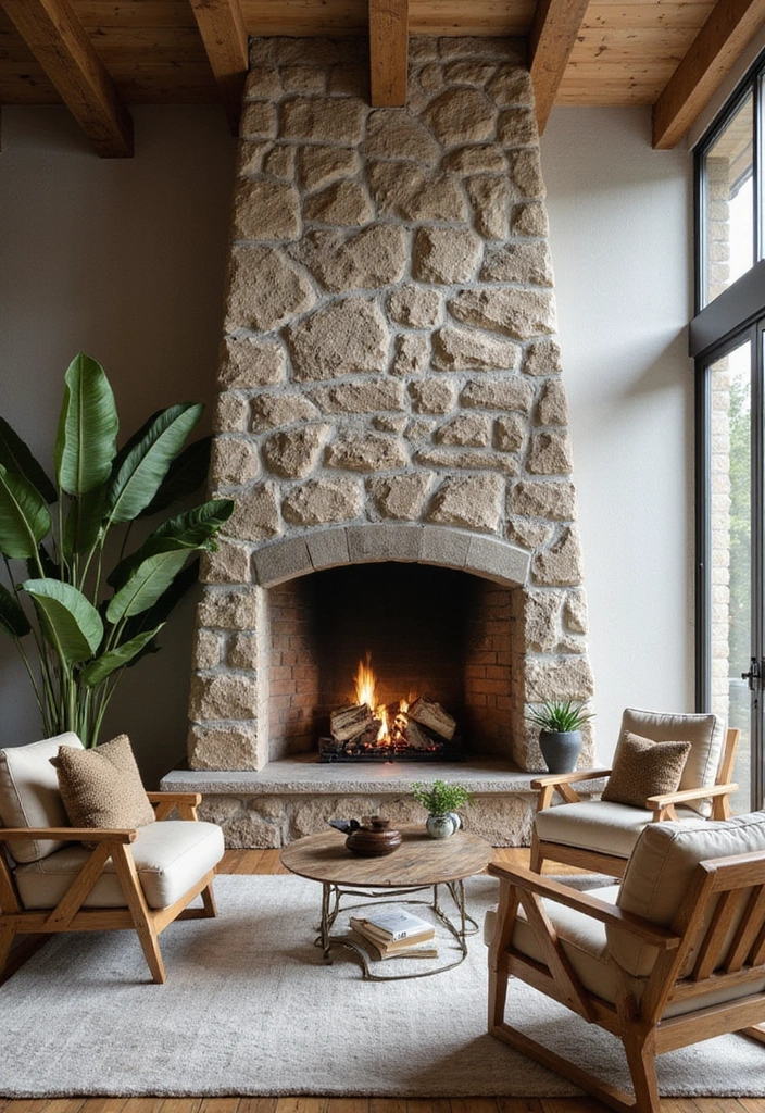 25 Country Living Room Decor Ideas: Cozy Farmhouse Style - 4. Natural Materials