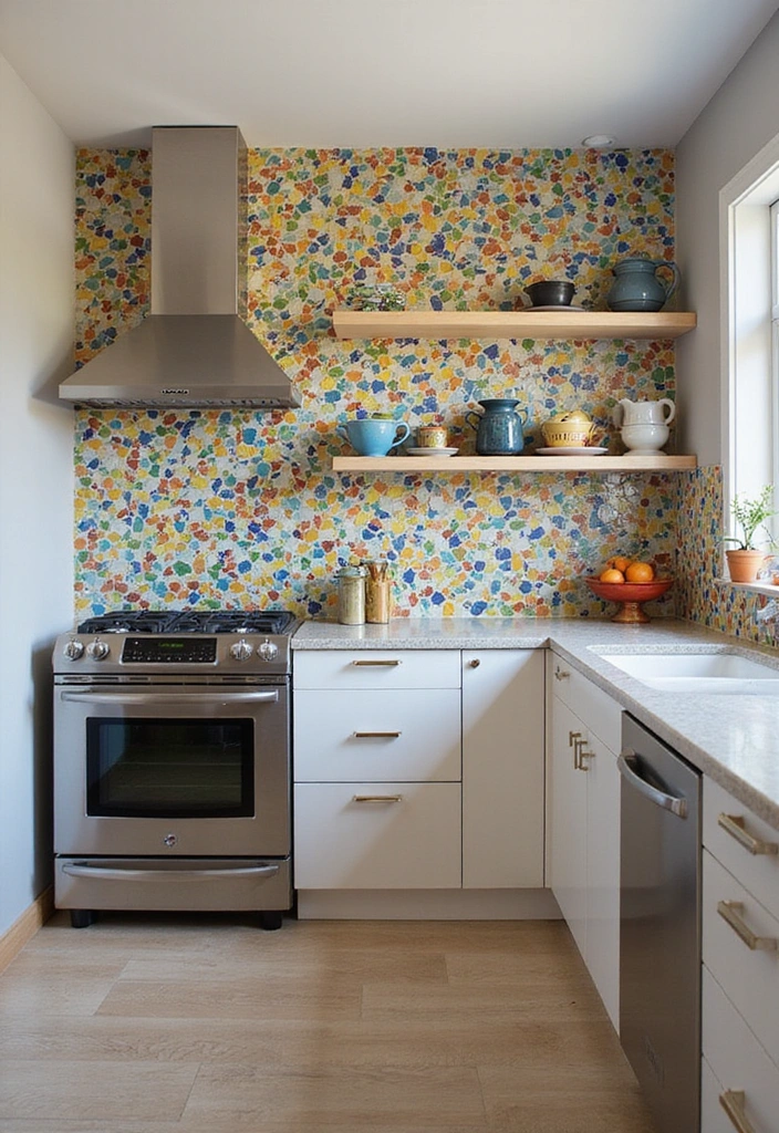 25 Creative Accent Wall Ideas for Small Spaces - 8. Creative Mosaic Tiles