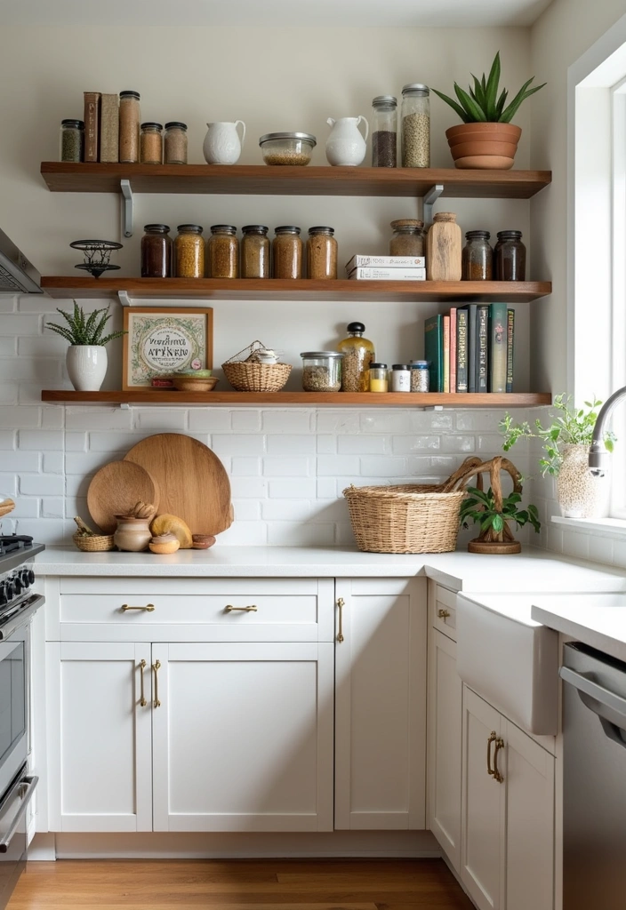 25 Kitchen Counter Corner Decor Ideas - 2. Stylish Storage Solutions