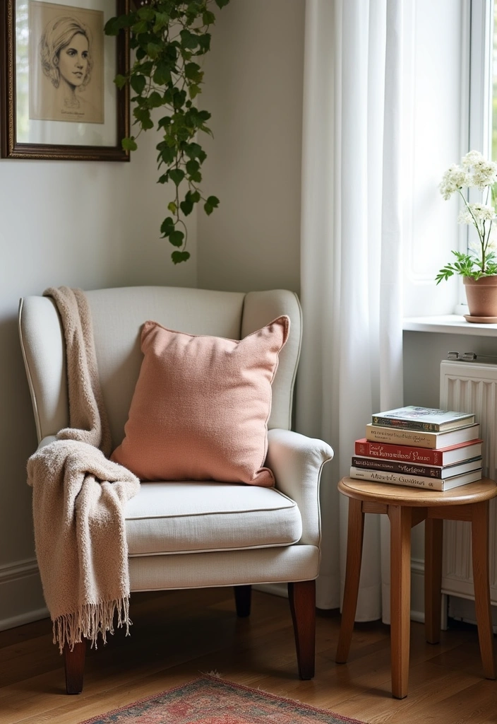 25 Kitchen Counter Corner Decor Ideas - 9. Cozy Reading Nook