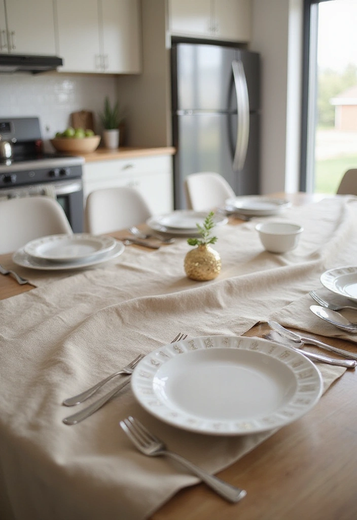 25 Kitchen Counter Ideas - 10. Simple Table Settings