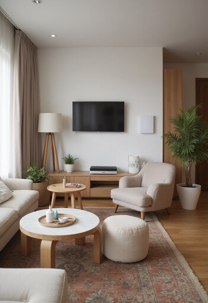 25 Modern Luxury Living Room Ideas - 9. Smart Home Integration