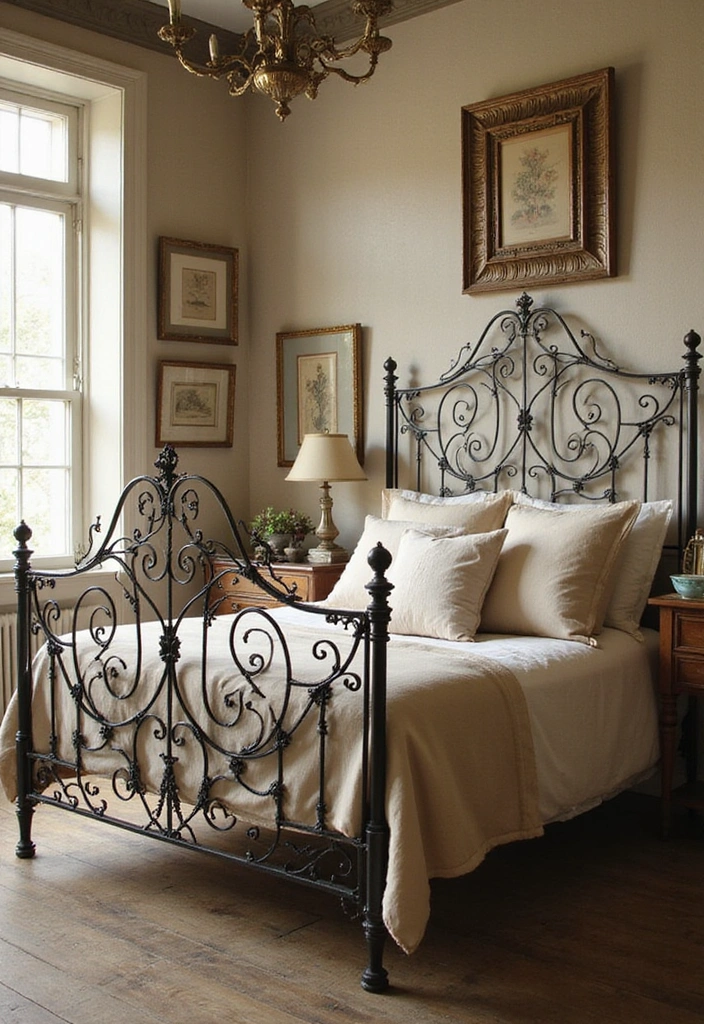 25 Vintage Bedroom Ideas to Transform Your Space - 10. Vintage-inspired Bed Frames