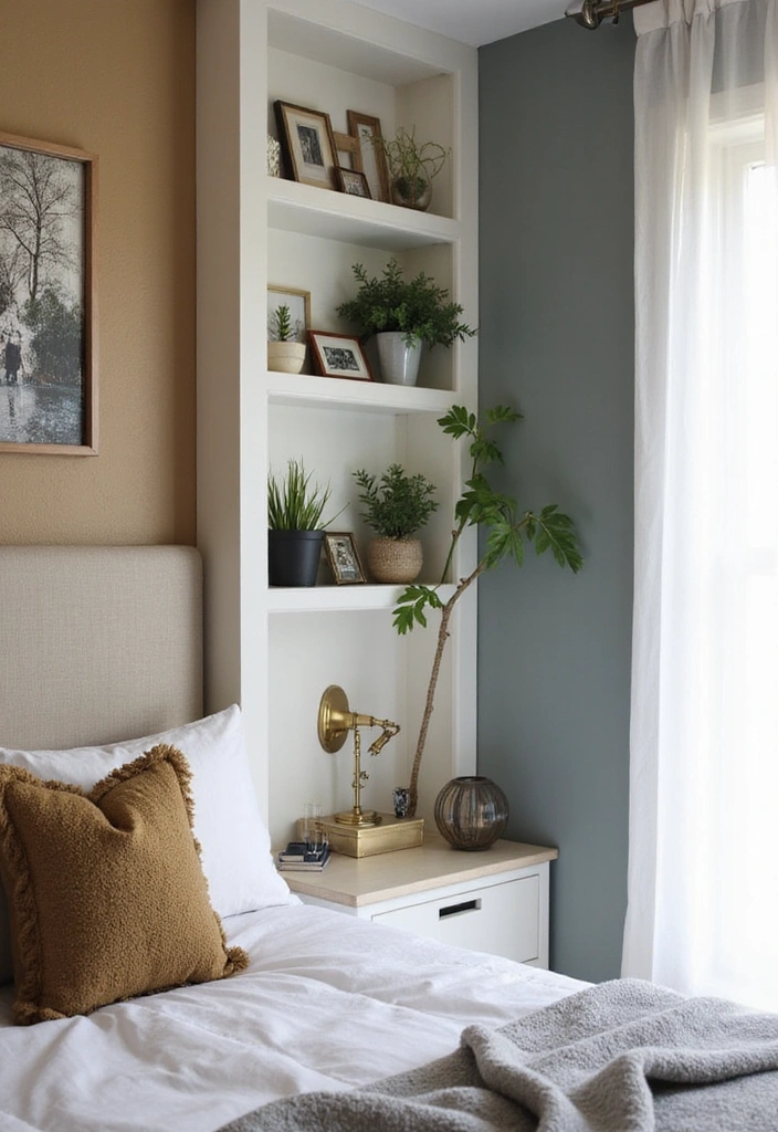 26 Bedroom Shelving Ideas for Minimalist Home Decor - 10. Decorative Wall Panels