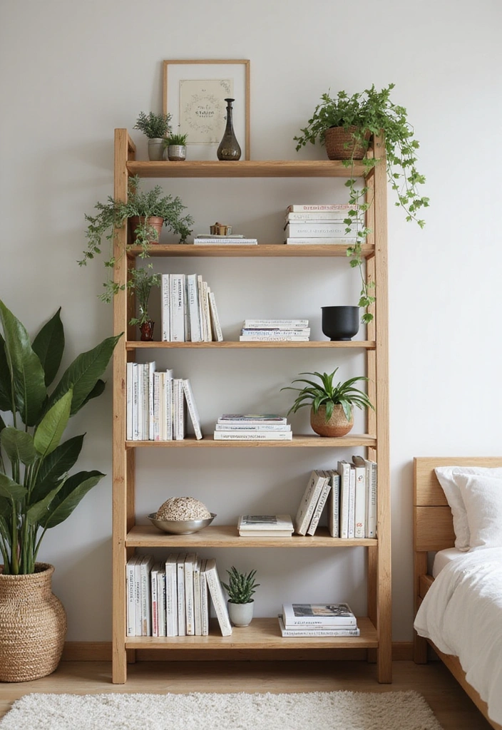 26 Bedroom Shelving Ideas for Minimalist Home Decor - 11. Tiered Shelving Units