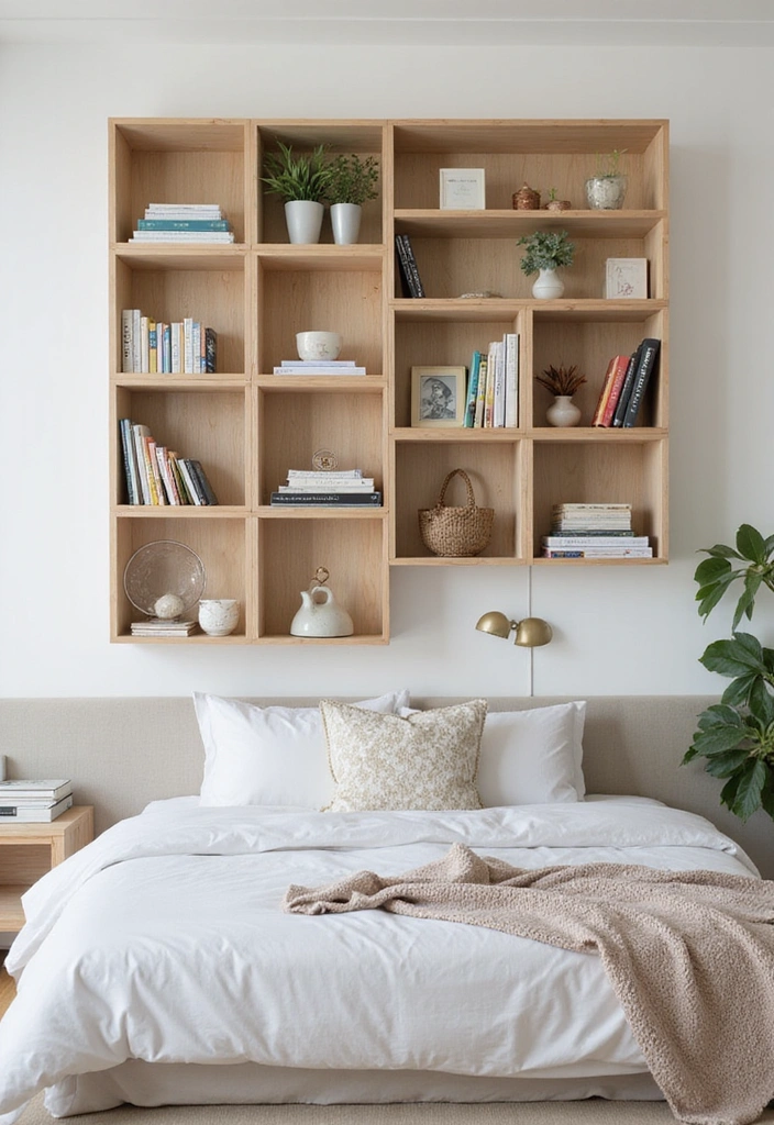 26 Bedroom Shelving Ideas for Minimalist Home Decor - 15. Modular Shelving Systems