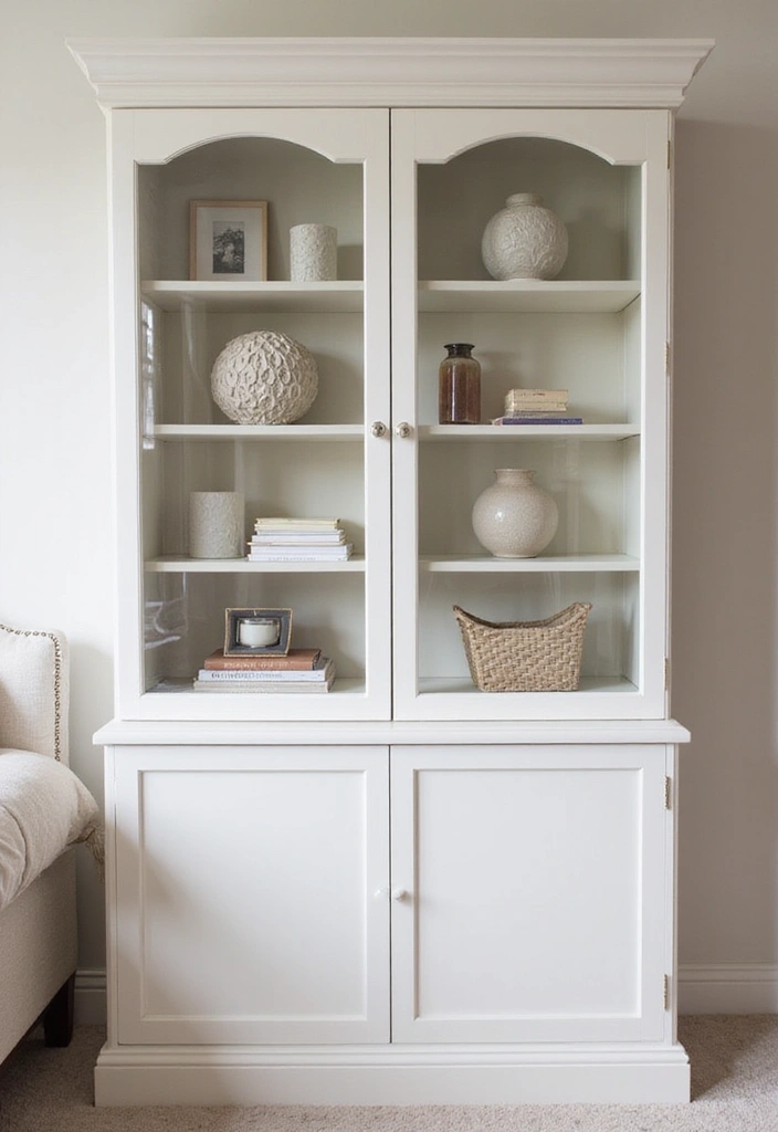 26 Bedroom Shelving Ideas for Minimalist Home Decor - 7. Minimalist Display Cases