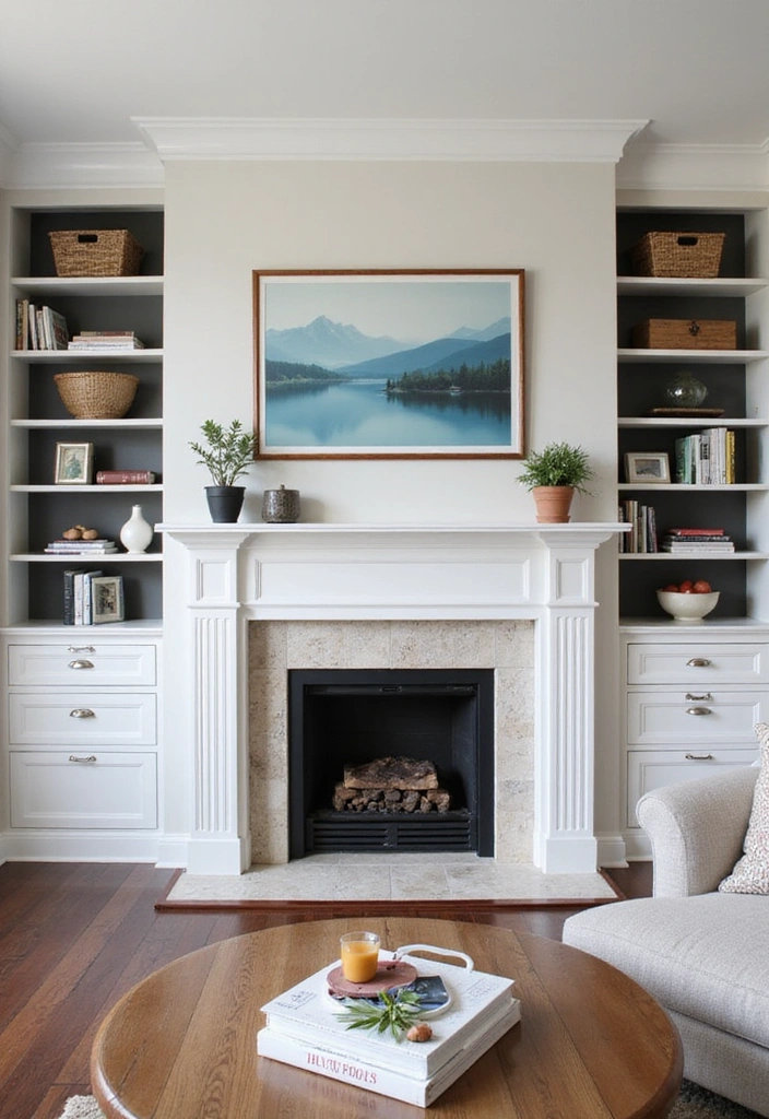 26 Fireplace Ideas with Built-Ins: Cozy Storage Solutions for Your Home - 18. Smart Storage Solutions