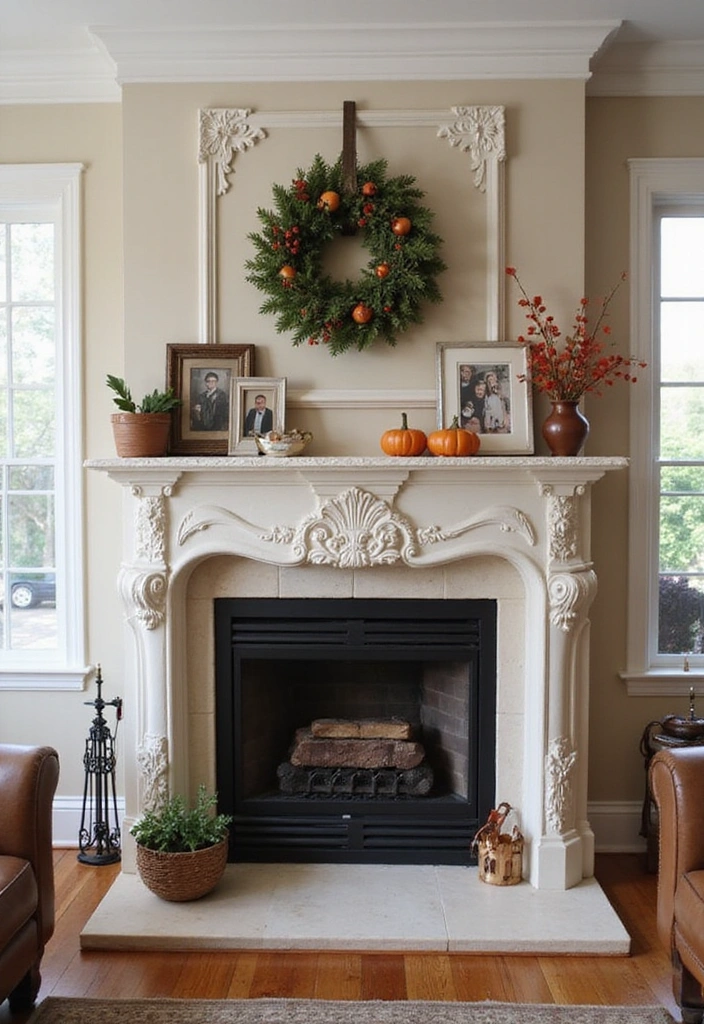 26 Fireplace Ideas with Built-Ins: Cozy Storage Solutions for Your Home - 23. Decorative Mantelpieces