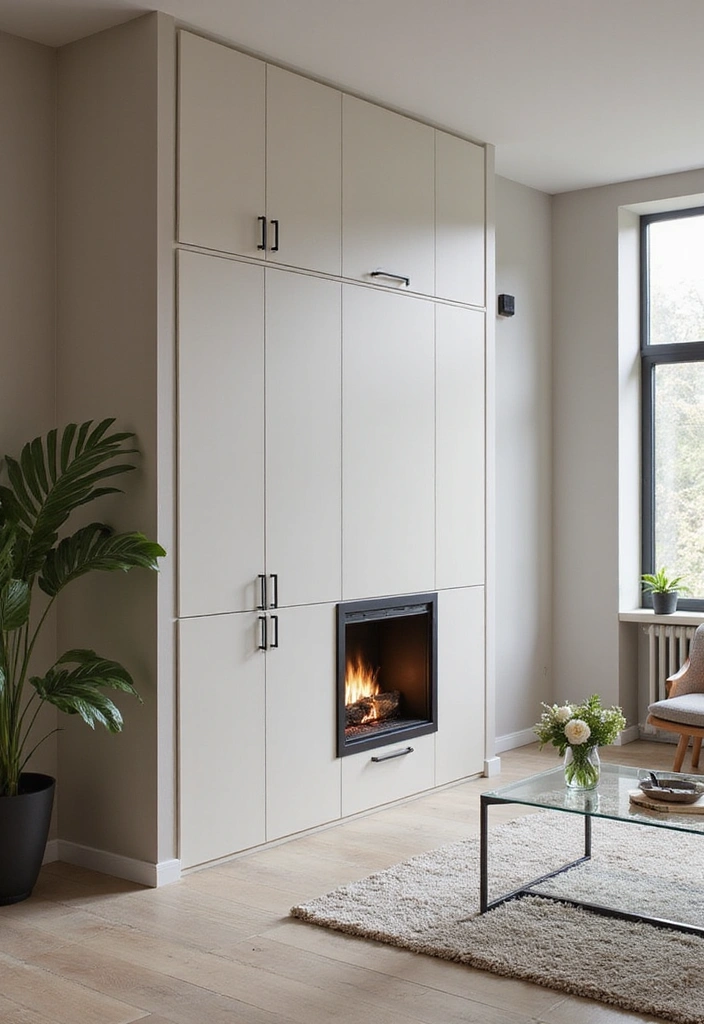 26 Fireplace Ideas with Built-Ins: Cozy Storage Solutions for Your Home - 24. Hidden Storage Solutions