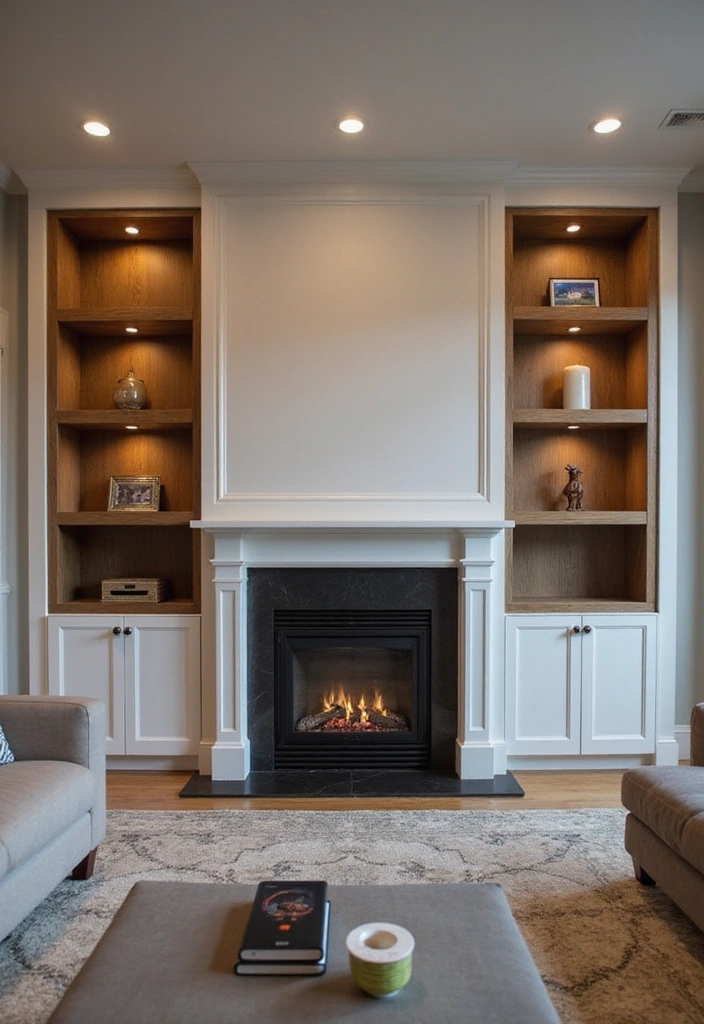 26 Fireplace Ideas with Built-Ins: Cozy Storage Solutions for Your Home - 25. Smart Home Integration