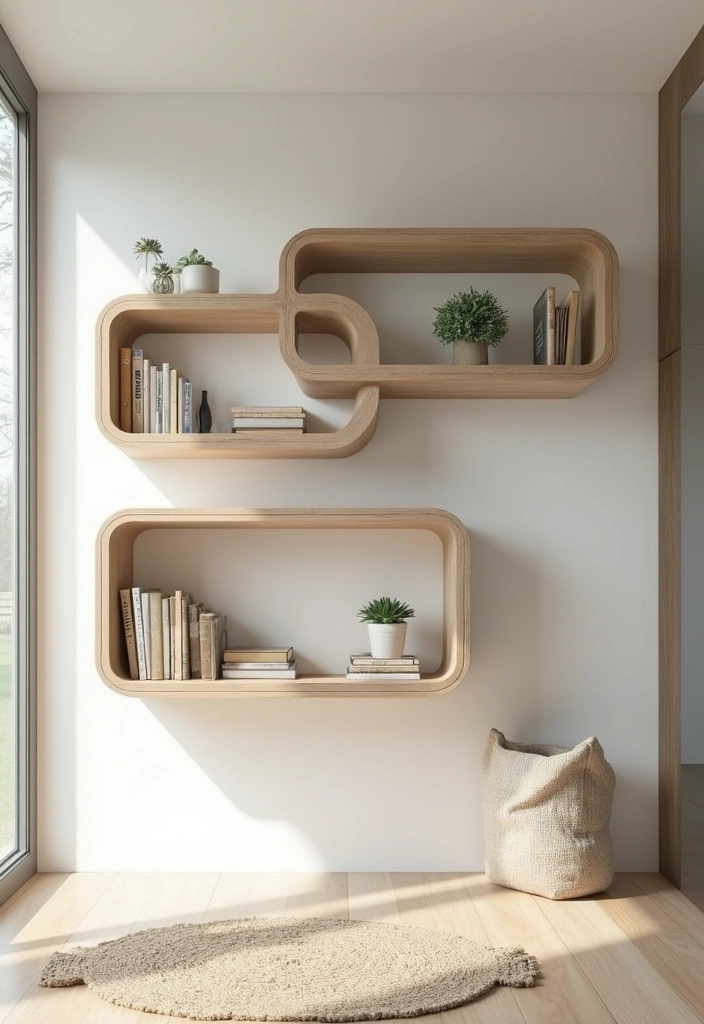 26 Minimalist Floating Shelf Ideas for Small Spaces - 10. Multi-Tiered Floating Shelves