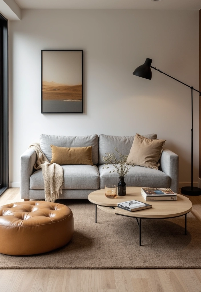 26 Small Living Room Ideas with TV - 6. Multi-Functional Furniture