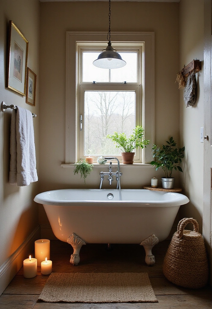 26 Small Rustic Bathroom Ideas - 12. Vintage Bathtubs
