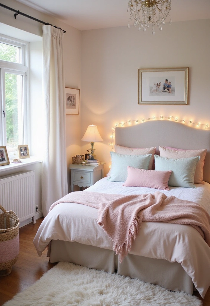 27 Apartment Bedroom Ideas for Couples - 5. Romantic Pastels