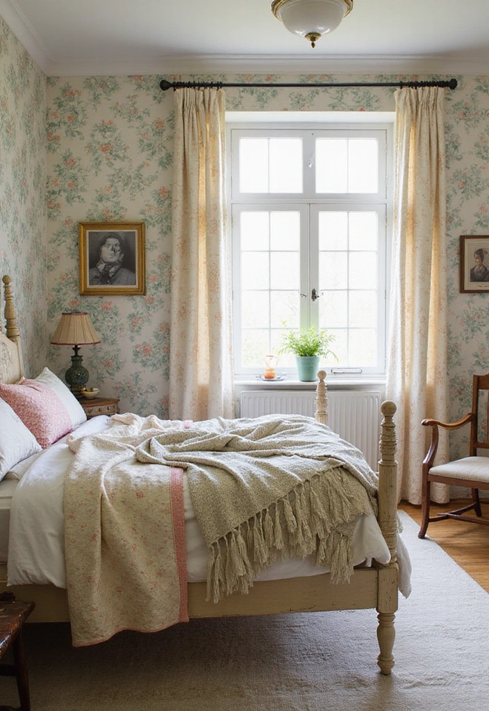 27 Apartment Bedroom Ideas for Couples - 8. Cozy Cottage Style