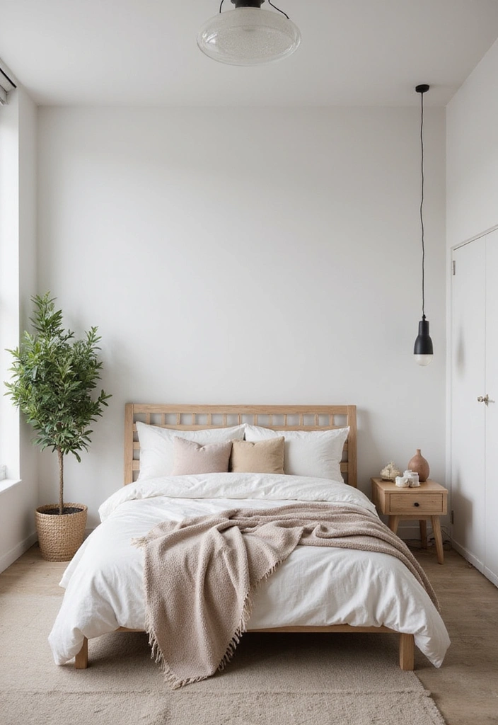 27 Apartment Bedroom Ideas for Couples - 9. Scandinavian Simplicity