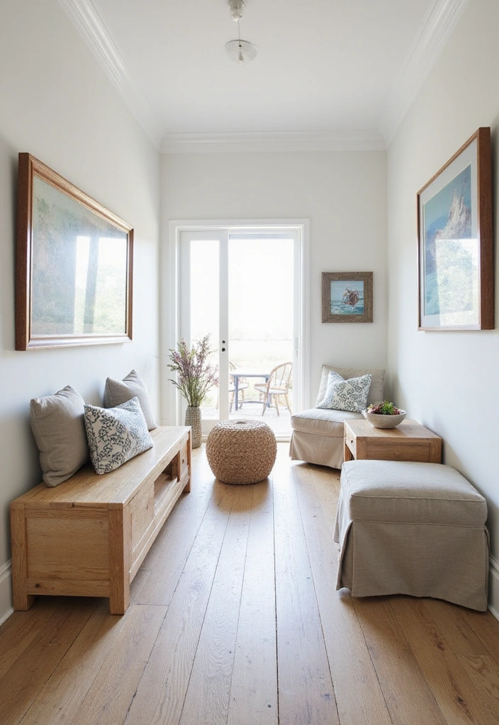 27 Coastal Beach House Entryway Ideas - 9. Coastal-themed Furniture