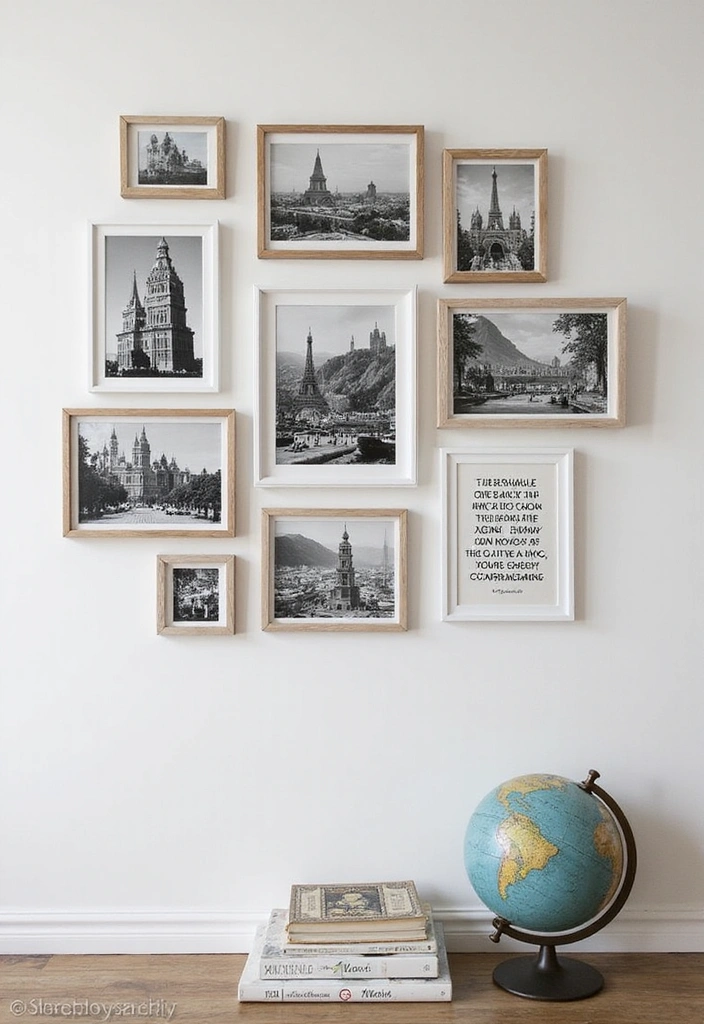 27 Picture Wall Ideas for Bedroom - 2. Themed Gallery Walls