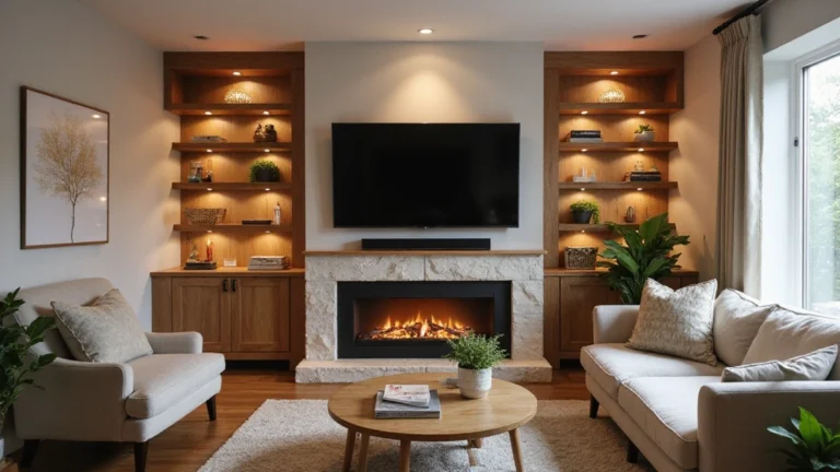 27 Small Living Room Ideas with TV and Fireplace