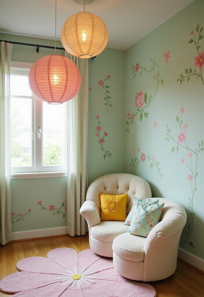 27 Toddler Girl Bedroom Ideas - 1. Enchanted Garden Theme