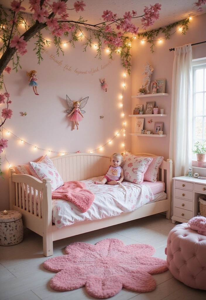 27 Toddler Girl Bedroom Ideas - 15. Magical Fairy Garden