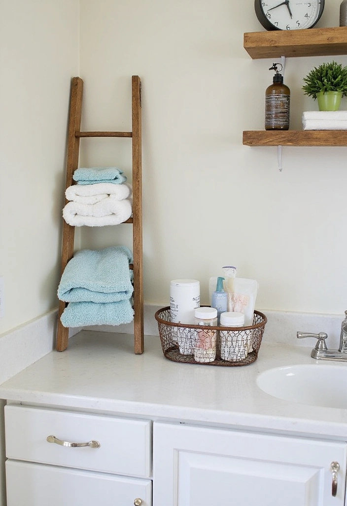 28 Bathroom Counter Decor Ideas - 20. Creative Use of Space