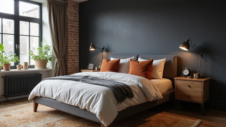 28 Black and Rust Bedroom Ideas for Eclectic Industrial Home Decor