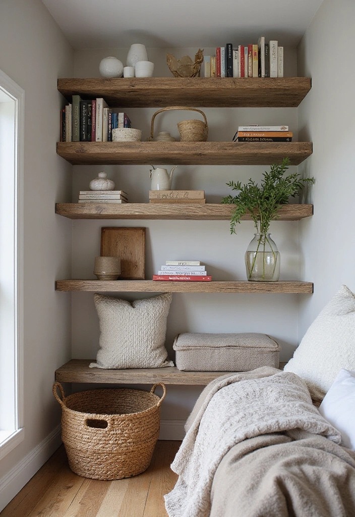 28 Brown Bedroom Ideas: Rustic Charm Awaits - 11. Customized Storage Solutions