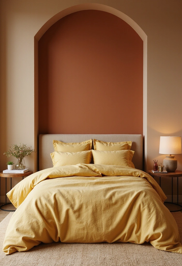 28 Brown Bedroom Ideas: Rustic Charm Awaits - 8. Warm Color Palettes