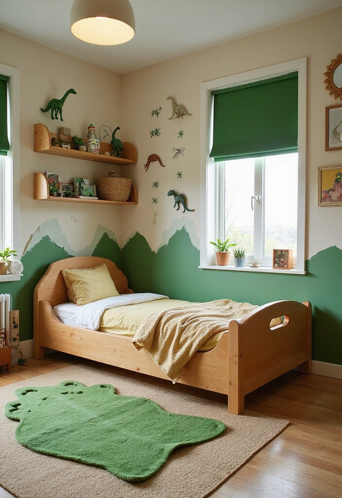 28 Toddler Boy Bedroom Ideas - 5. Dinosaur Discovery Zone