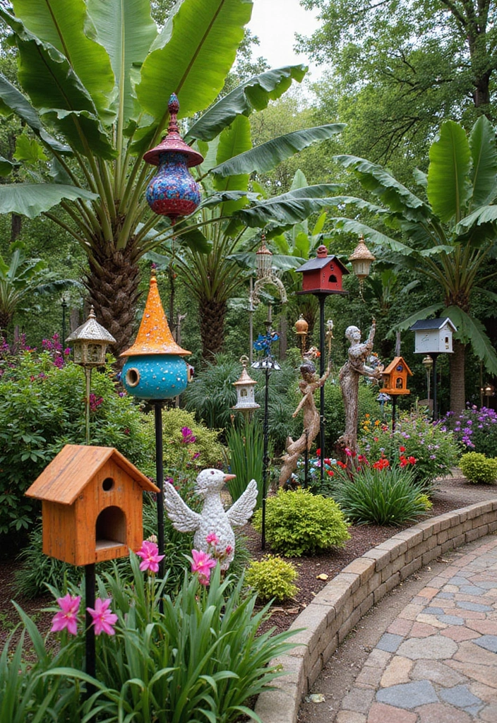24 Tropical Landscaping Ideas for Your Home Garden - 15. Tropical Garden Accessories