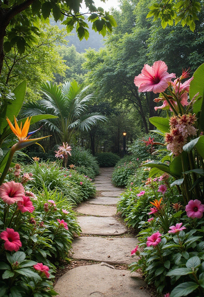 23 Florida Tropical Landscaping Ideas for Your Home - 2. Exotic Flower Gardens