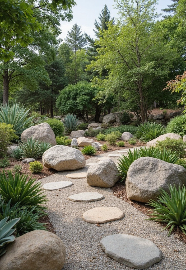 23 Florida Tropical Landscaping Ideas for Your Home - 12. Rock Gardens with Tropical Touches