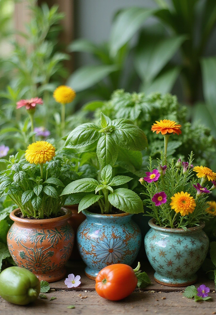 24 Tropical Landscaping Ideas for Your Home Garden - 12. Tropical Herb Garden